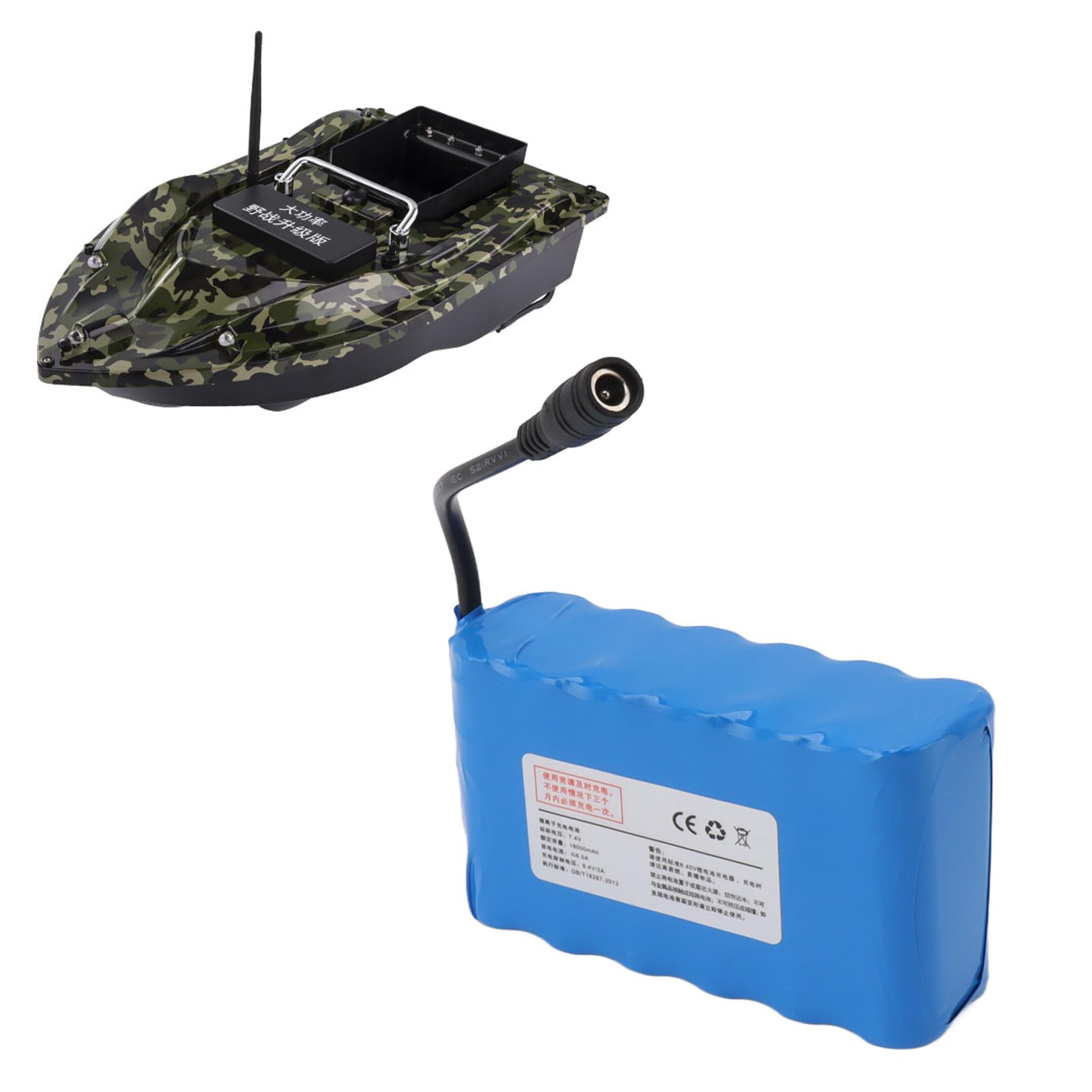 Batería de Barco de Anidación RC 7,4 V 18000 MAh Batería de Barco de Cebo de Pesca Batería de Lancha Rápida de Alta Velocidad