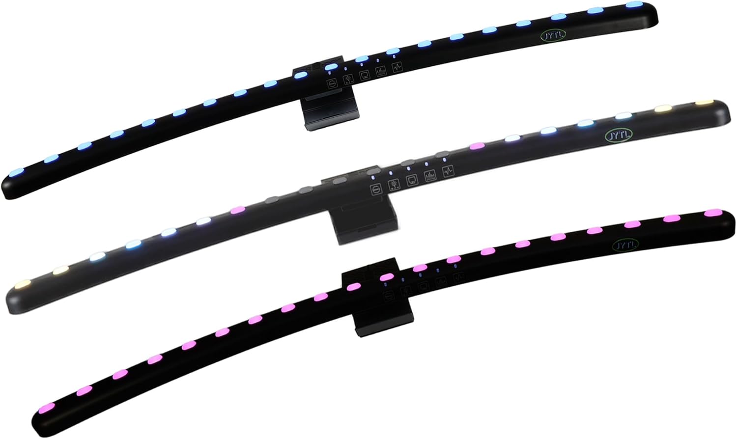 Monitor Light Bar, Large Curved Screen Light, Dimmable Monitor Lamp, Glare-Free Screen Bar, RGB Toplight, 3 Color-Temperature LED, Touch Control, 23.6'' for Home, Office, Gaming