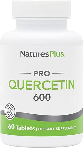 Natures Plus PRO Quercetina 600 mg - 60 tabletas - Sin OMG, vegano y sin gluten - 60 porciones