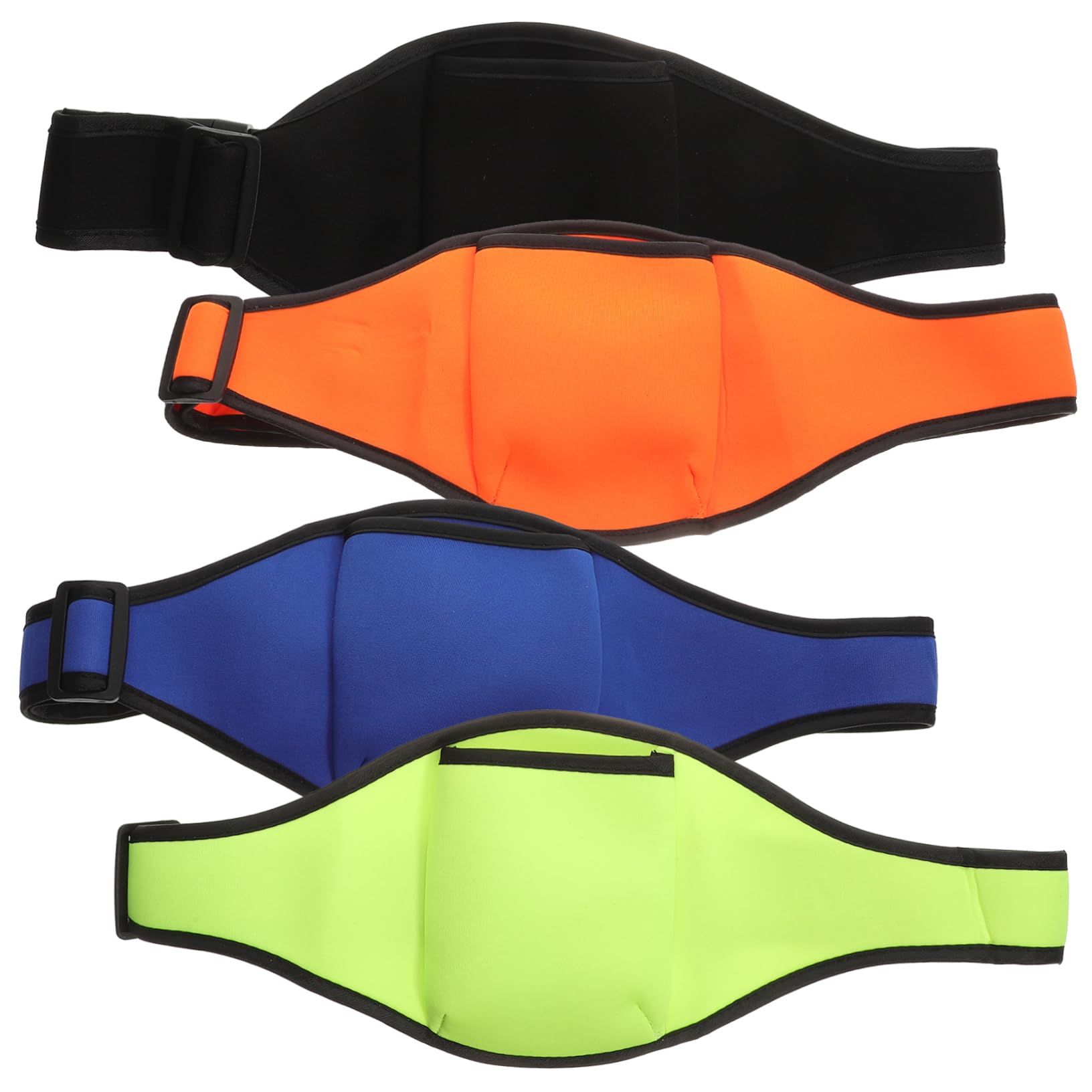 BESPORTBLE 4Pcs Microphone Carrier Belts for Fitness Instructors Comfortable Mic Holders Pouches for Stage Work Dancing and Yoga Classes Diving Material