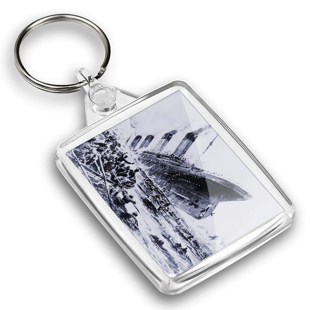 Destination Vinyl Ltd 1 x Photo Keyring - Sinking Titanic Ocean Liner Ship 1912 |Keychain|Keyring|Charm| #46299