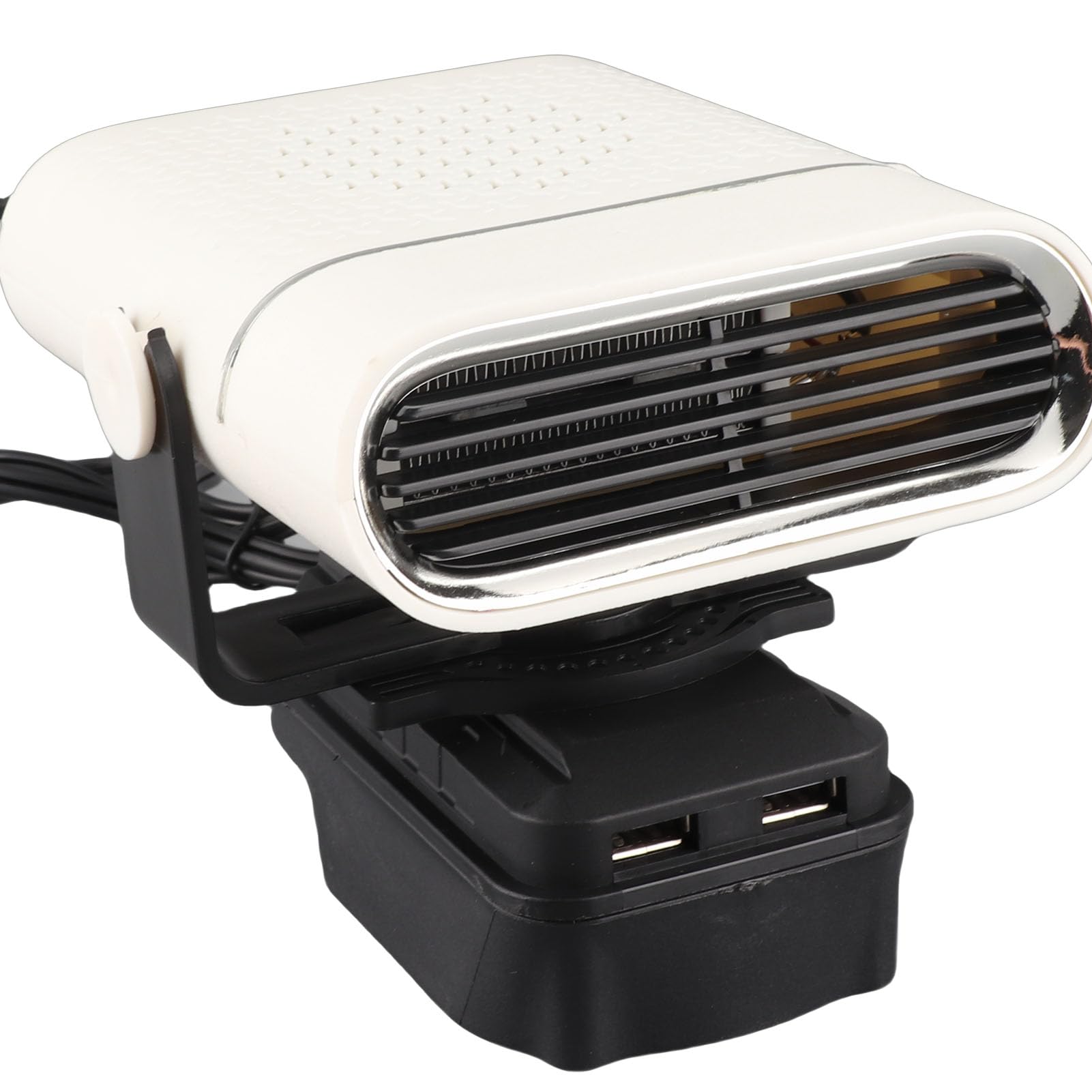 Dégivreur de chauffage de voiture rotatif Denash et mini radiateur portable sur batterie