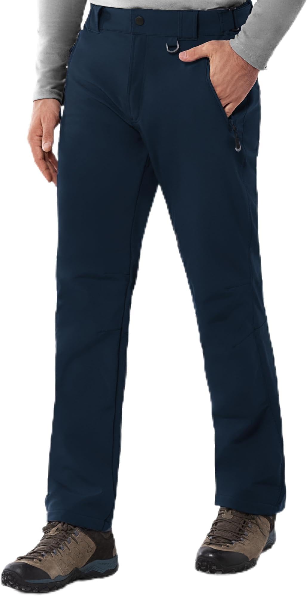 33,000ft Men's Winter Snow Ski Fleece Lined Pants Warm Waterproof Softshell Insulated for Snowboard Outdoor Work Hiking