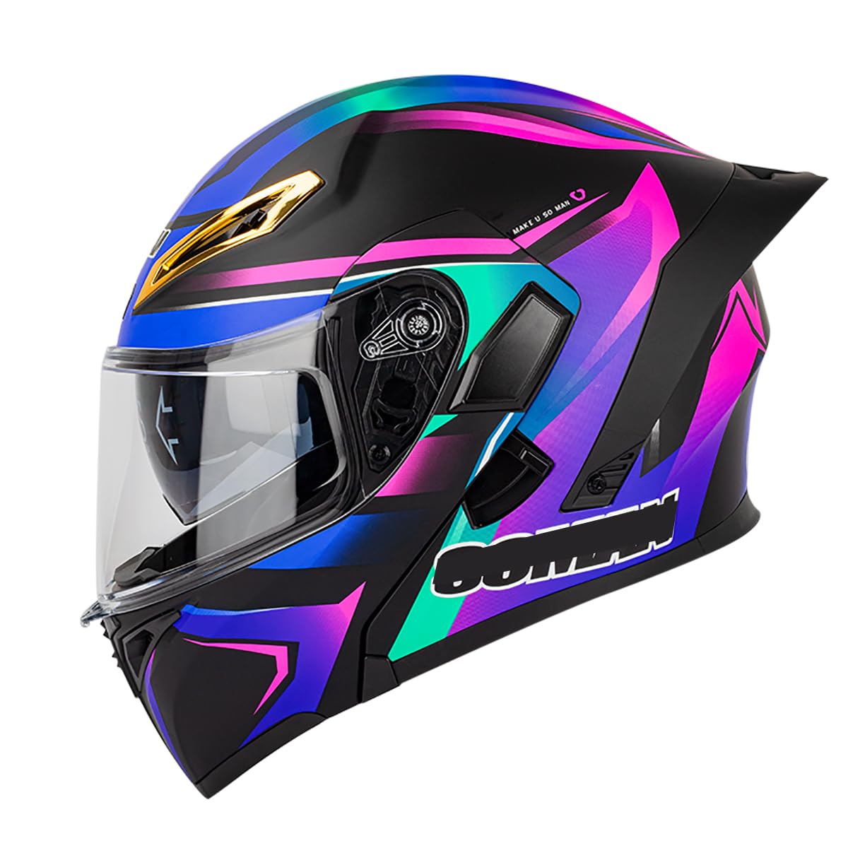clear coat motorcycle helmet HALF CHIN BAR SHORT KIT