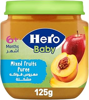 برطمان فواكه مشكلة من هيرو بيبي، 125 جرام