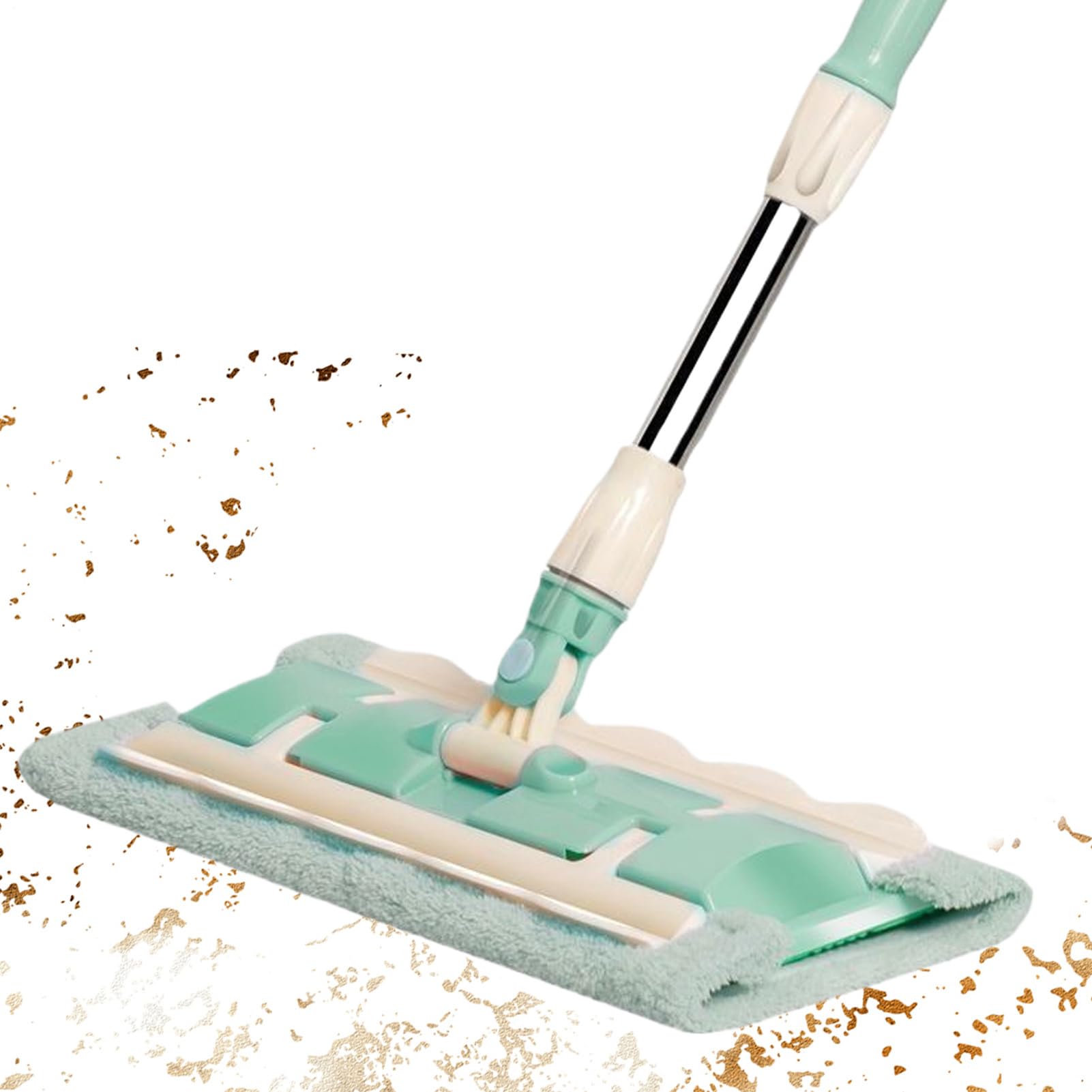 Mopas de Microfibra para Limpieza de Suelos Pack Limpieza Rápida con 7 | Mopa Giratoria 360° con Cabezal Plano Mantenimiento Diario Hogar Baño Cocina Tarima Azulejo