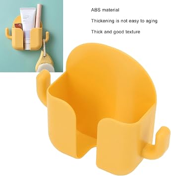 Phone Holder Wall Mounted Phone Stand for Bed Wall Mounted Shower Phone Holder Remote Control Holde,Wall Mount Phone Charging Holder for Home Bedroom(Yellow)