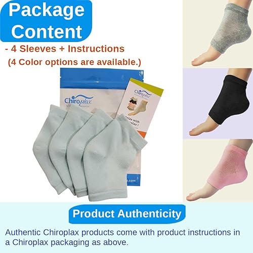 Miniatura 6 de Chiroplax Calcetines hidratantes ventilados para talones secos y agrietados, tratamiento de pies, spa forrado de gel para reparar curar suavizar