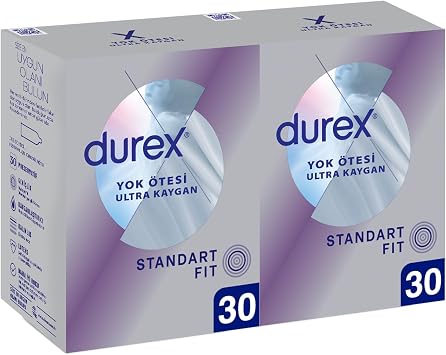 Durex Yok Ötesi Ultra Kaygan İnce Prezervatif Kokusuz 30 x 2 Adet