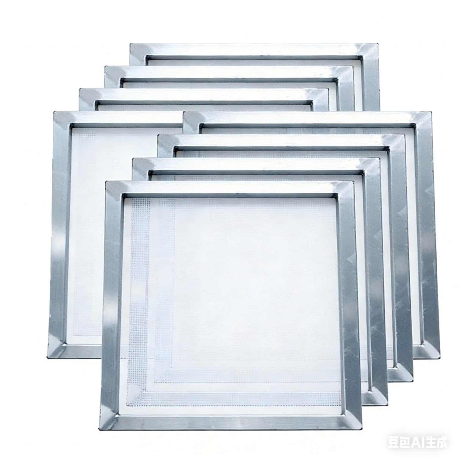 Ckqshenkouyickq White 1Pc Silk Screen Printing Aluminum Frame 40X30cm 25X35cm With 120T 300 Yellow Mesh(,25X35cm)