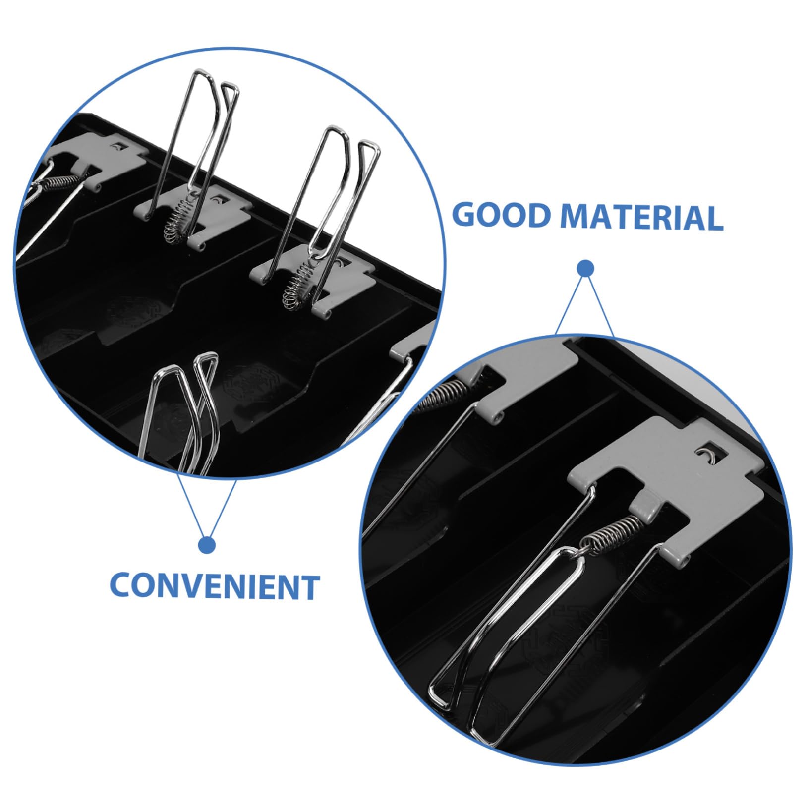 Registratore con Scomparti per Monete e Banconote Scatola Portamonete Pratica e Compatta per Negozi e Supermercati Facile Usare e Materiale Resistente e Design Elegante