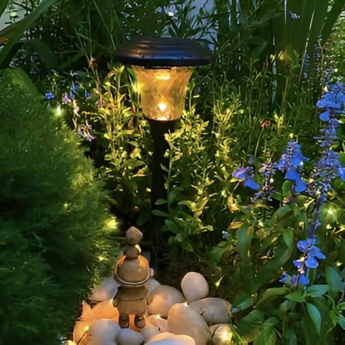 Miniatura 7 de Magicnight Mini luces de jardín cortas alimentadas por energía solar, impermeables, guirnalda de luces para jardín al aire libre, cable verde,