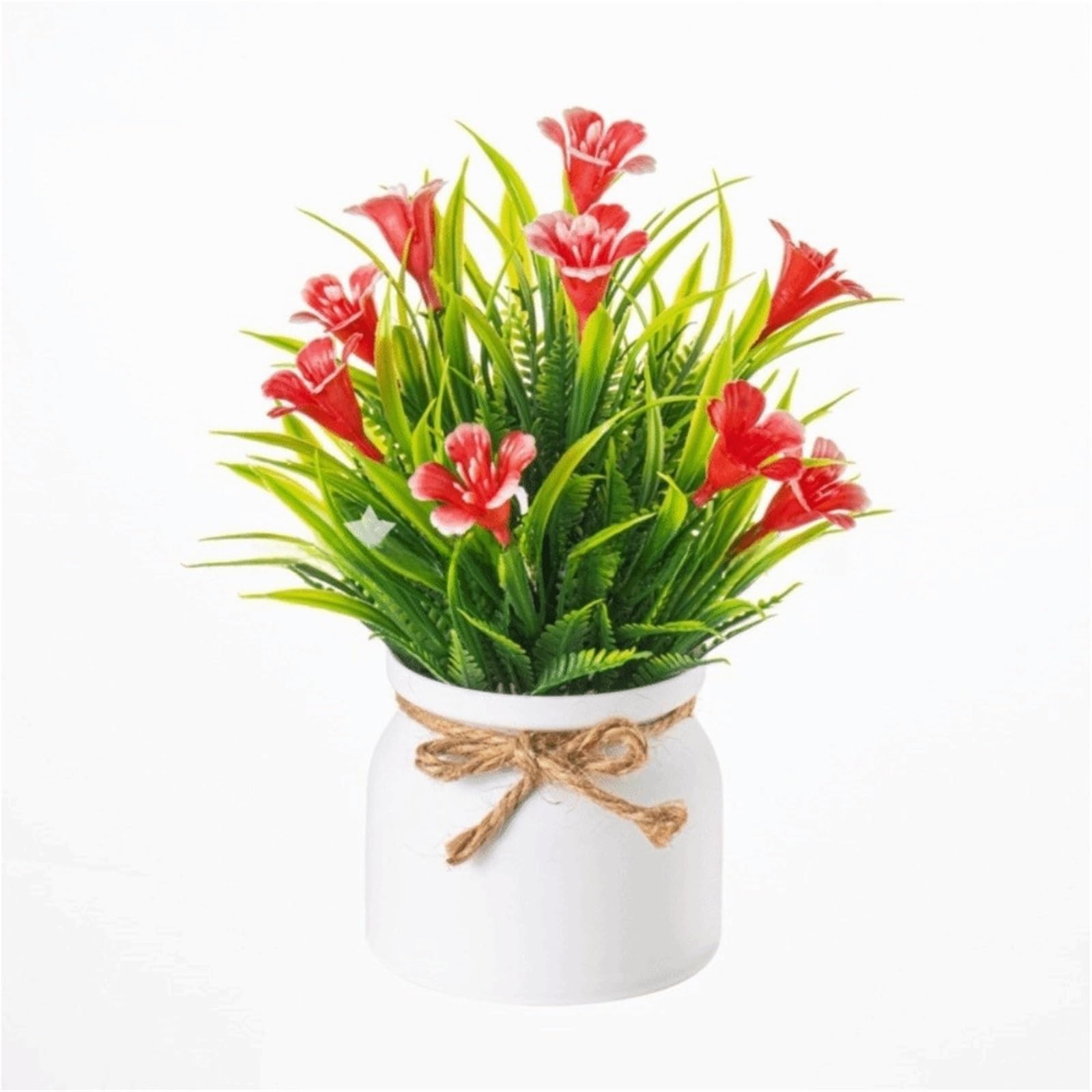MZSKLW Small Artificial Plants Fake Potted Flowers Bonsai