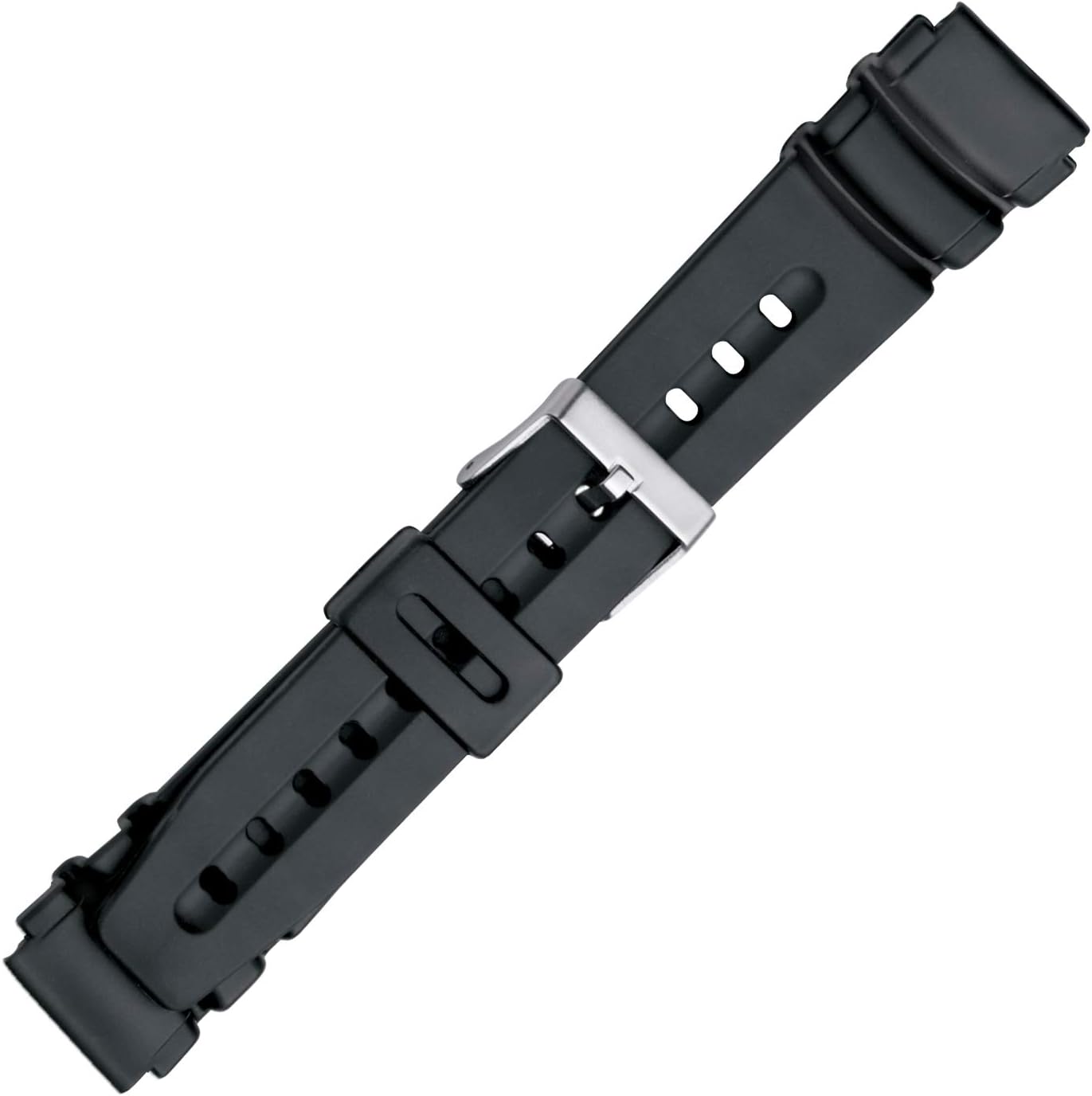 Speidel PVC Replacement Black Watch Band for Casio® G Shock and Illuminator in 19mm