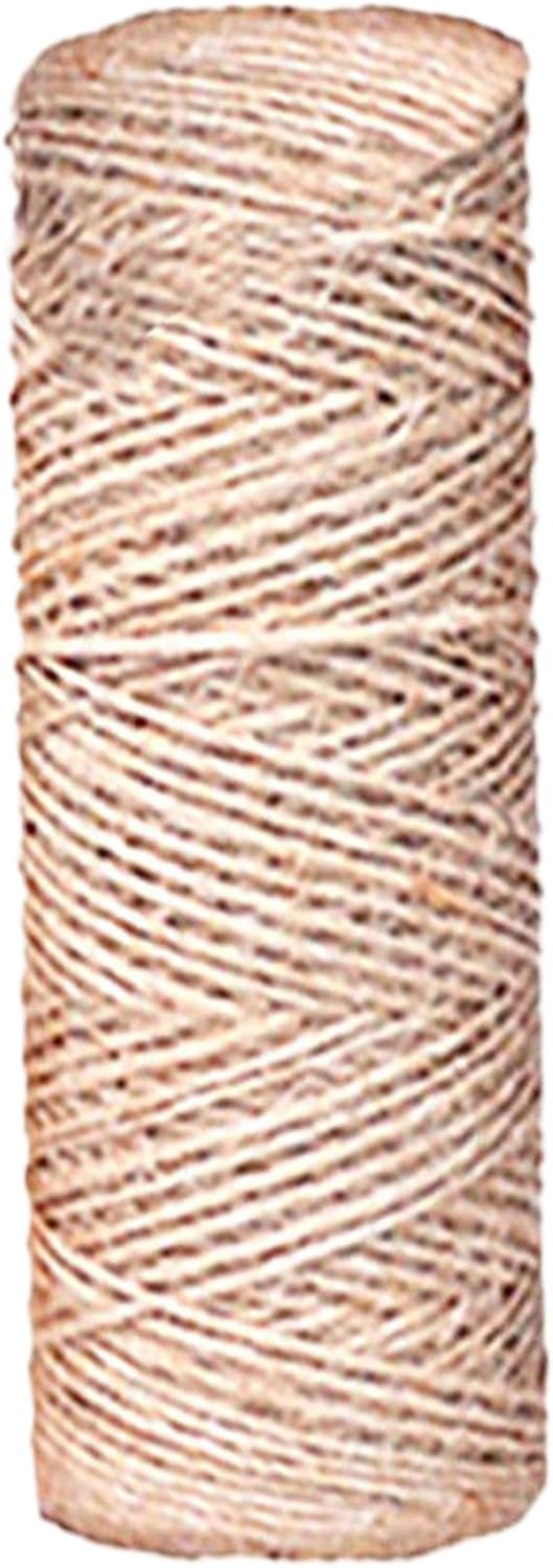 Twine String, 100m/328ft Jute Rope for Jewelry Making DIY Crafings Wall Hanging Art Project Home Party Decoration, 1mm