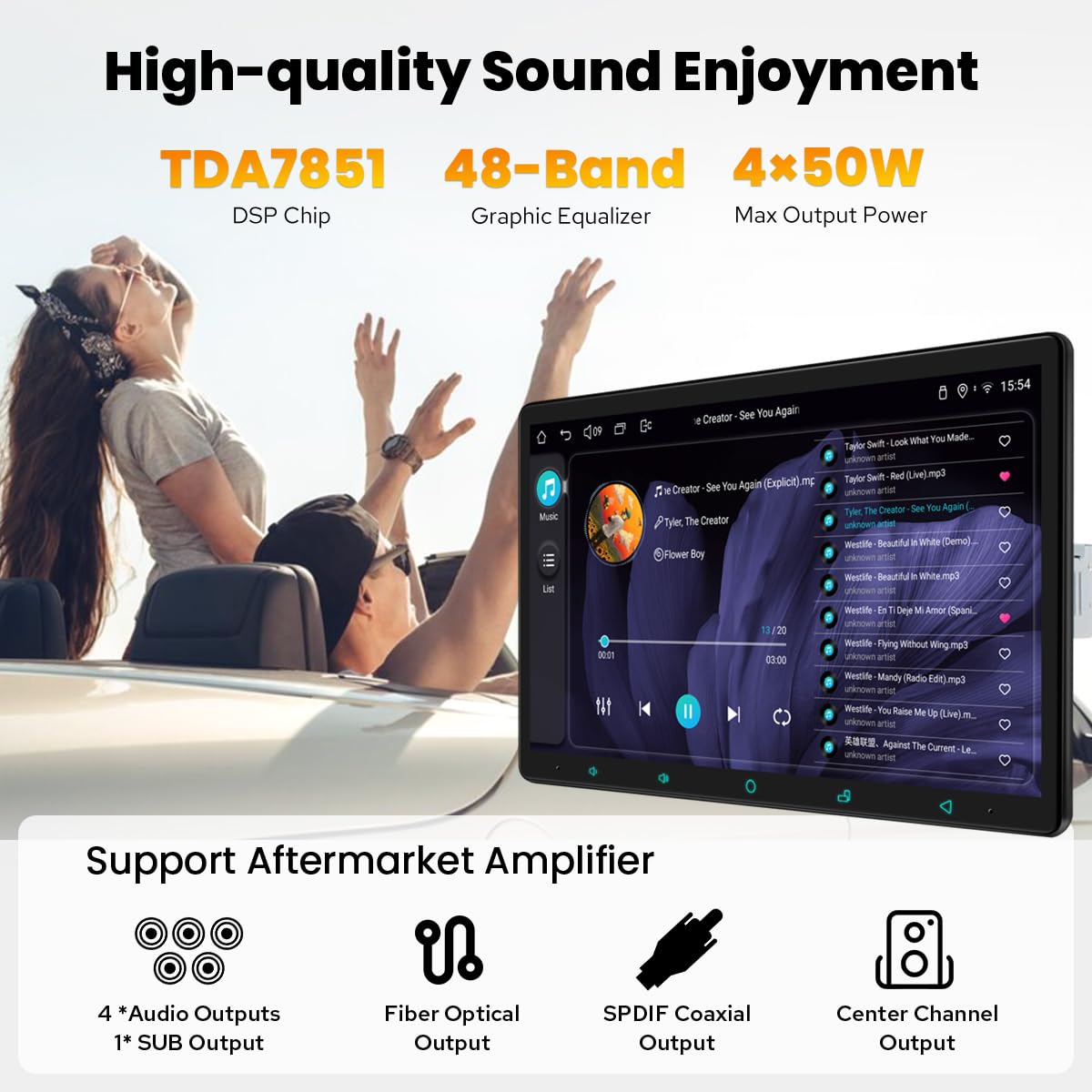 Amazon.com: JOYING Car Stereo 15.1 Inch Single Din Touchscreen