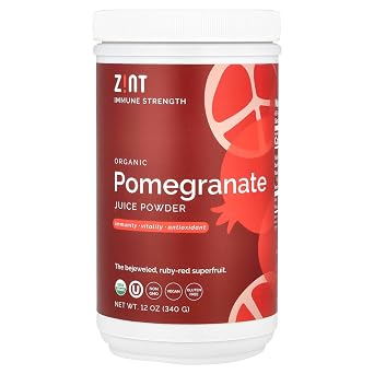 Zint Pomegranate Powder, Organic 12 oz Antioxidant Pomegranate Juice, Pure Pomegranate Supplement, Sugar-Free, USDA Organic, Non-GMO, Vegan