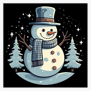 Frostie is Back Christmas and Snowman Lovers Sticker Decal Laptop Car Window Vinyl 5"