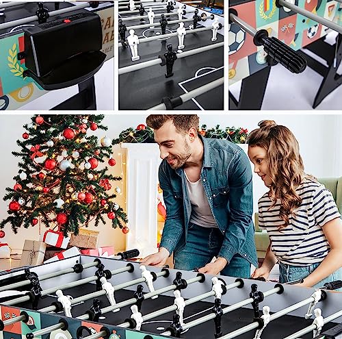 4 FT 4 in 1 Multifunktions-Sportspieltisch Steady Folding Combo Table-Billard/Snooker, Fußball, Tischfußball, Hockey, Tischtennistisch – Bild 7