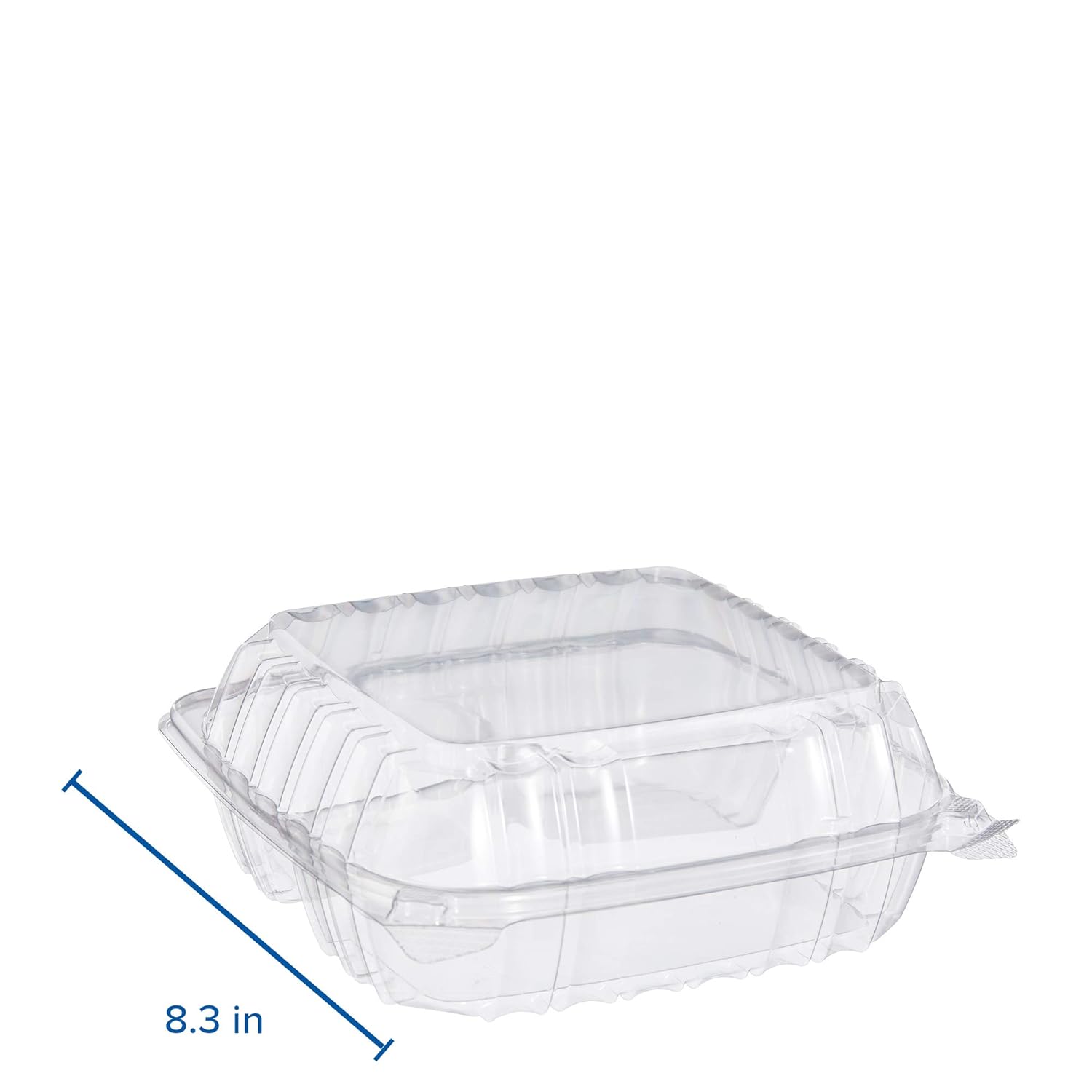 Dart C90PST3 OPS Med Clear 3 Comp Hinged Container, 8.3 X 8.3 in (Case of 250)