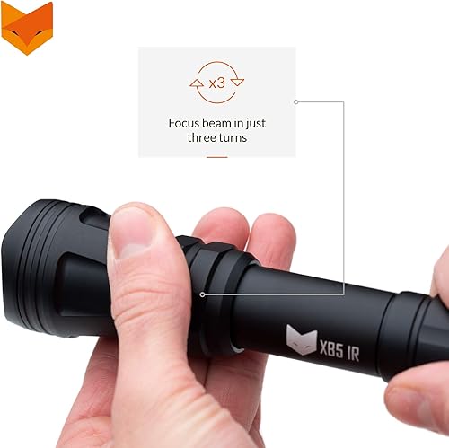 Miniatura 8 de NIGHTFOX Linterna infrarroja XB5  Longitud de onda encubierta de 5W 940nm  Iluminador IR para dispositivos de visión nocturna