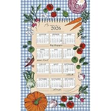 Beauville, Calendrier au Menu en 2026-2026 French Calendar Kitchen/Tea Towel, All in French, 20" x 31"