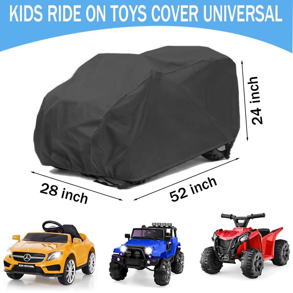 Kids Ride-On Toy Car Cover, Waterproof Kids Car Cover for Large Ride On Truck Toys Cars