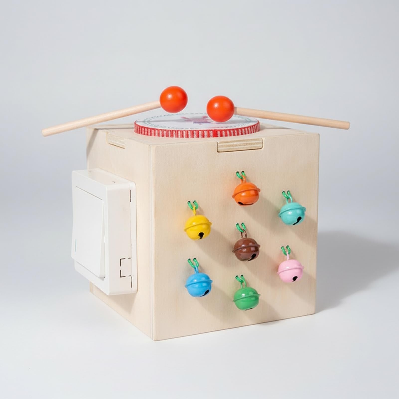 Amagogo Musik-Aktivitätsbox multifunktional Musik-Aktivitätswürfel aus fördt Feinmotorik Child-Cented Musikinstrumente Set