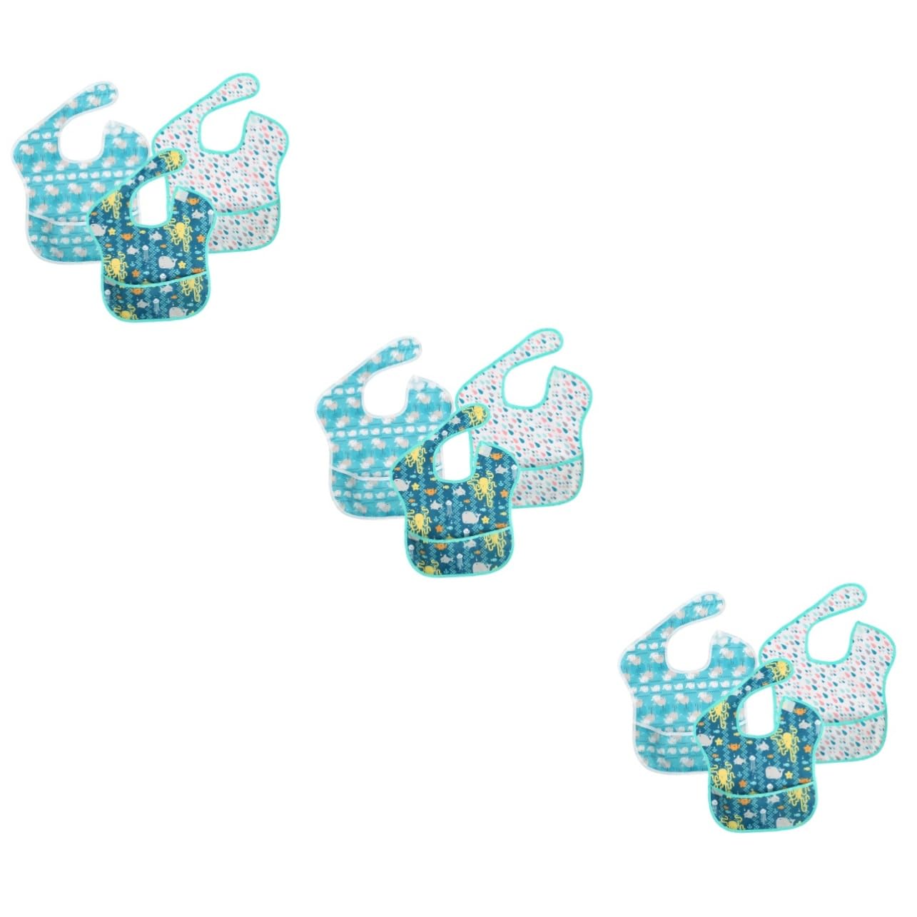 UPKOCH 9 Pièces Offre Bavoir Imperméable Dessin Animé Bavoir