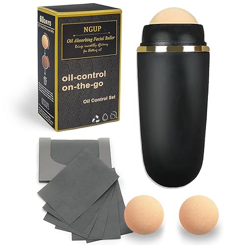 Rodillo volcánico para control de aceite de piel grasa, rodillo volcánico absorbente de aceite para la cara, rodillo volcánico absorbente de aceite