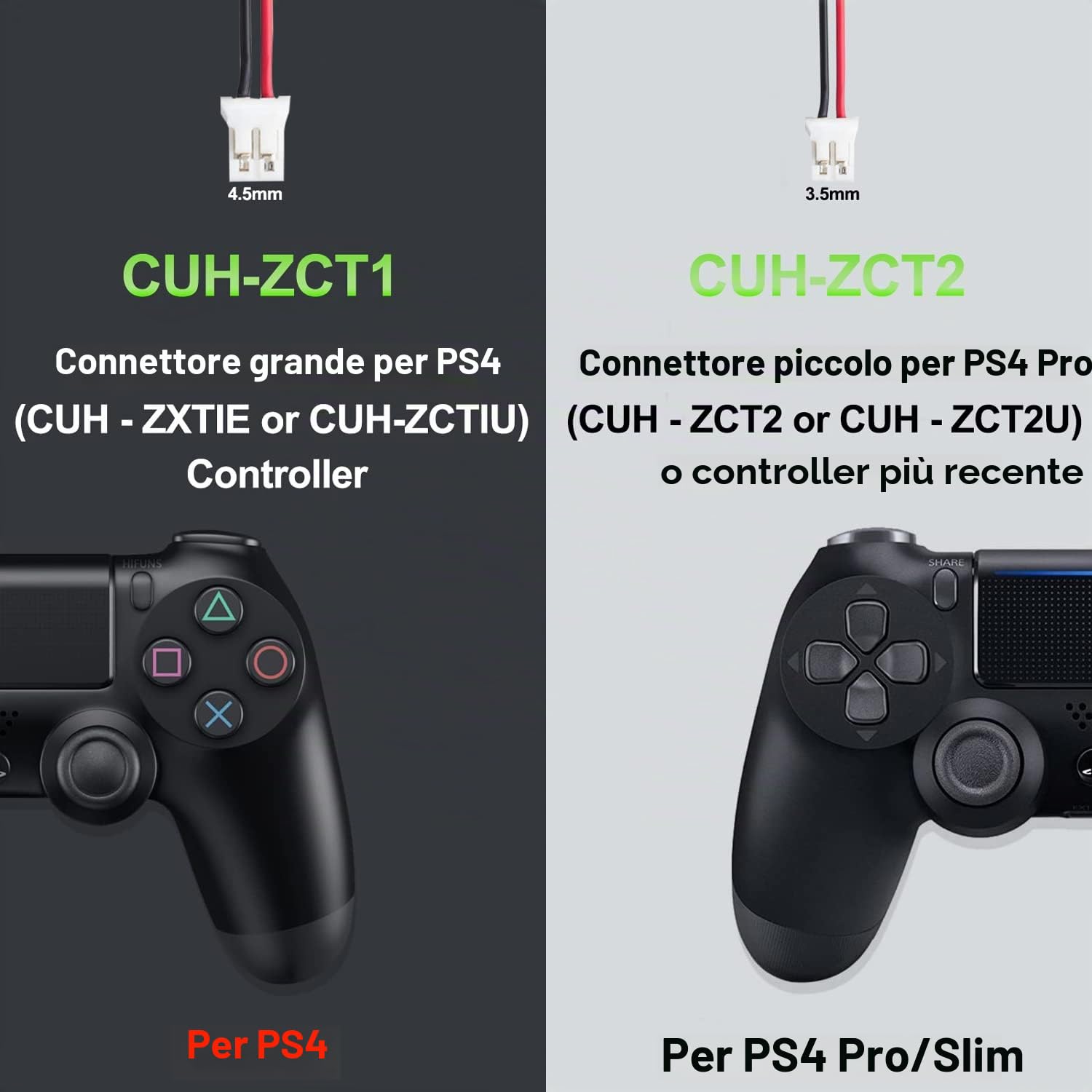 Pickle Power 2 x 2000mAh PS4 Batteria per Sony Playstation 4 Dual Shock 4 V1 V2 Controller CUH-ZCT2 CUH-ZCT2E CUH-ZCT1E CUH-ZCT1U