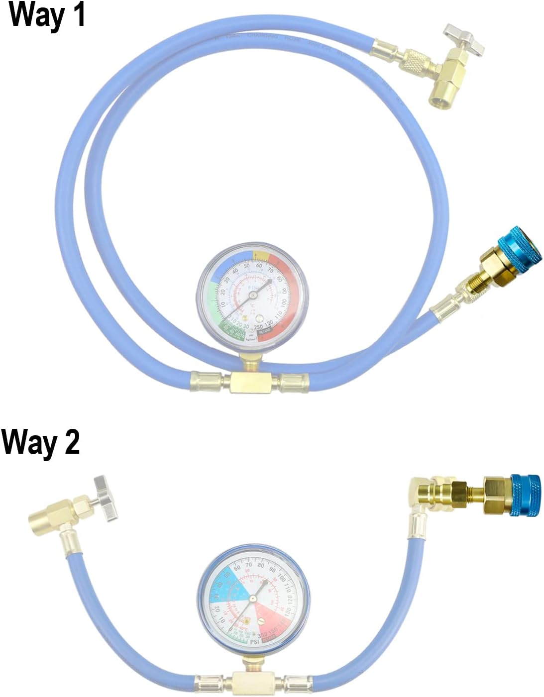 Buy QLZOZB R1234YF to R134A Quick Coupler Kit R1234YF High/Low Side