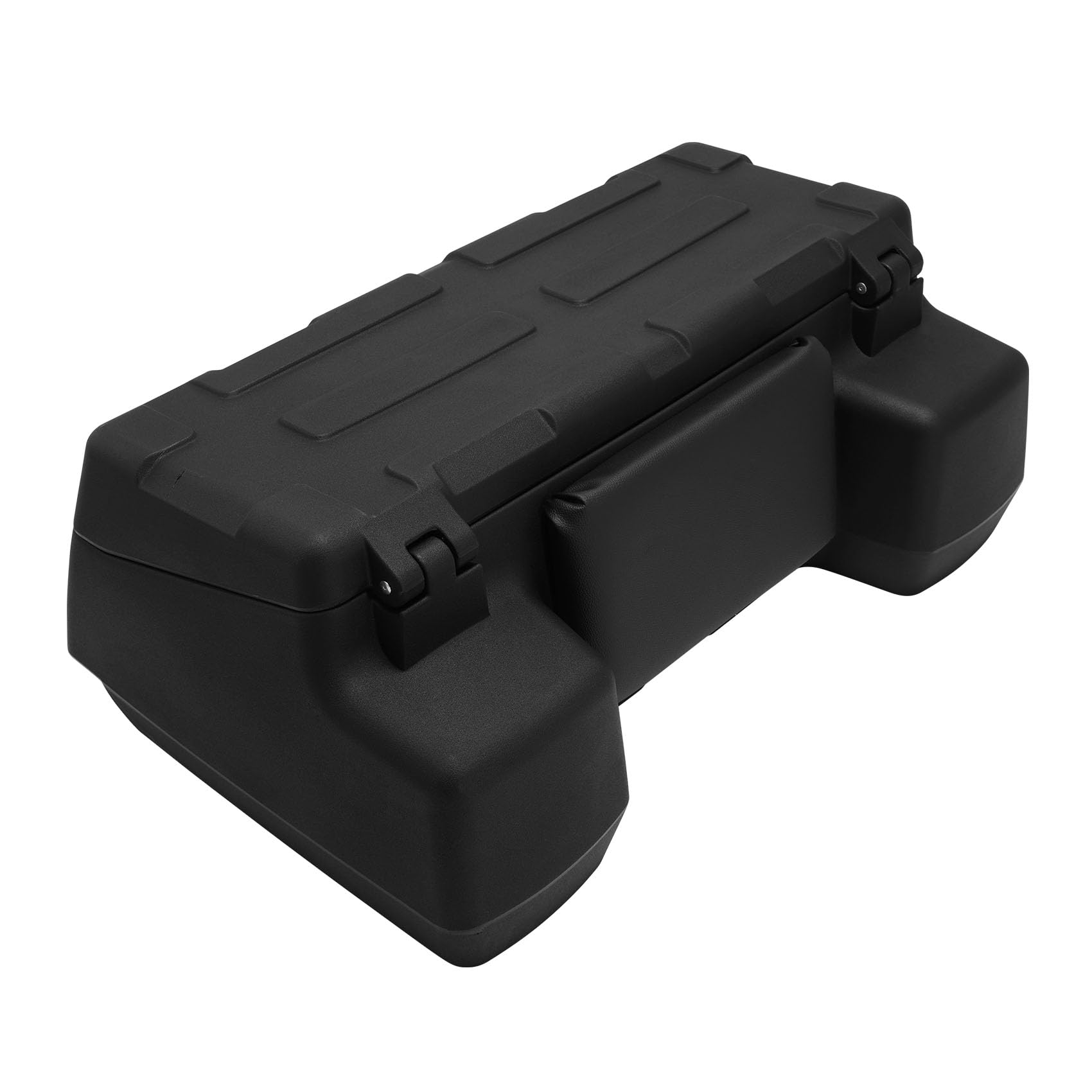 TCT-MOTORPARTS ATV Rear Passenger Seat Rack Cargo Storage Helmet Trunk Box Luggage Tool Cases 96L