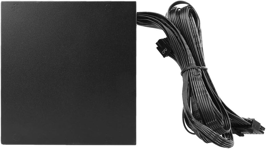 വശം view of Antec NeoECO Modular NE650M Power Supply with attached non-modular cables