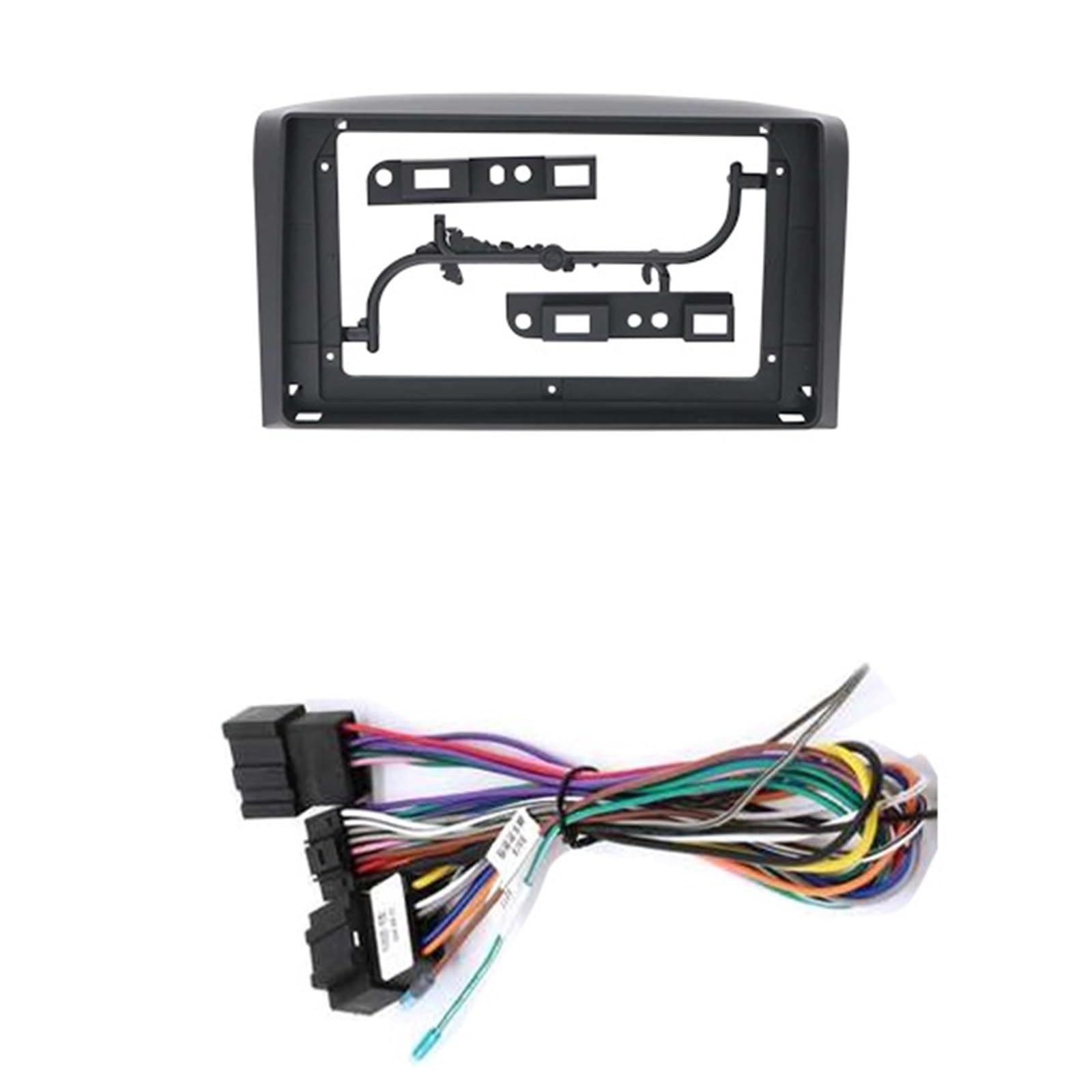Car Radio Frame Kit Fit for Chevrolet Captiva/Epica/Aveo/LOVA 2006-2011 9" Car Radio Frame Fascia Panel Dashboard Mounting Bracket Radio Adapter(Frame Cable)