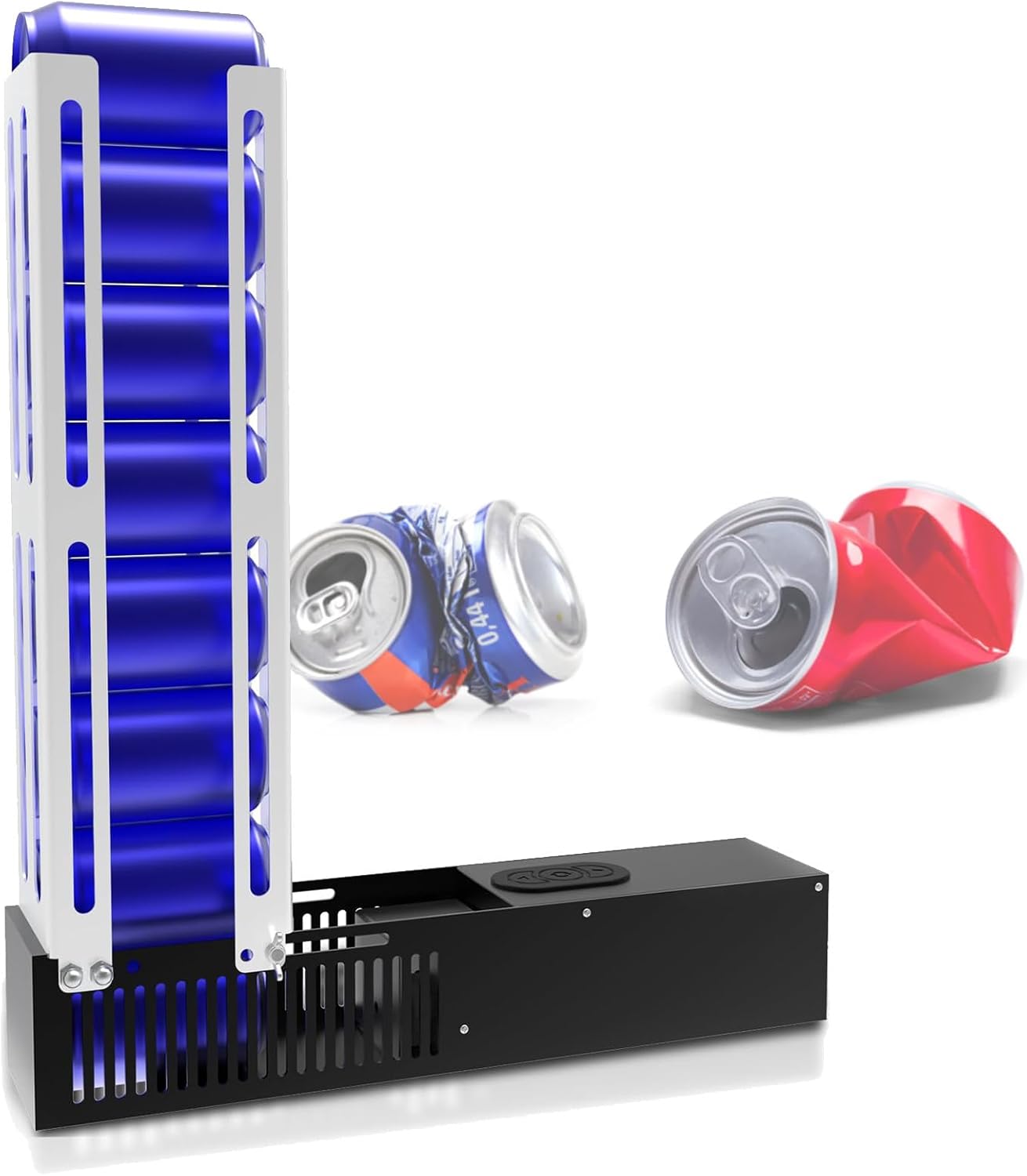 Electric Can Crusher, Automatic Can Crushers, 6Oz&12Oz&16Oz Aluminum Can Electric Crushers, Can Fill 8 Cans At A Time, Cans Trash Compactor