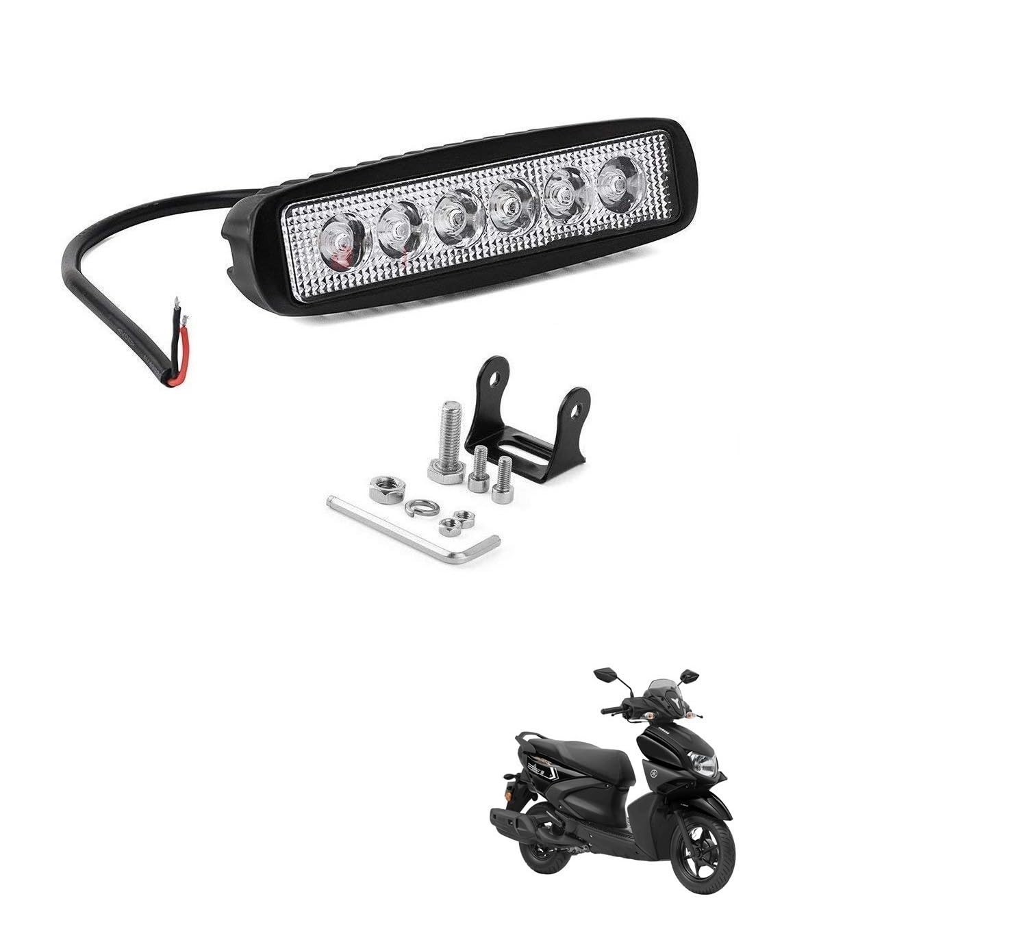 KOZDIKO 6 LED Rectangular Fog Light Bar Spot Beam White Light For Yamaha Ray ZR 125-picture-2