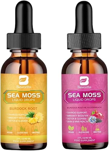 Aceite de semilla negra y gel de musgo marino irlandés con vejiga, saúco, 6 veces más fuerte Qr Seamoss crudo para reforzar la inmunidad,