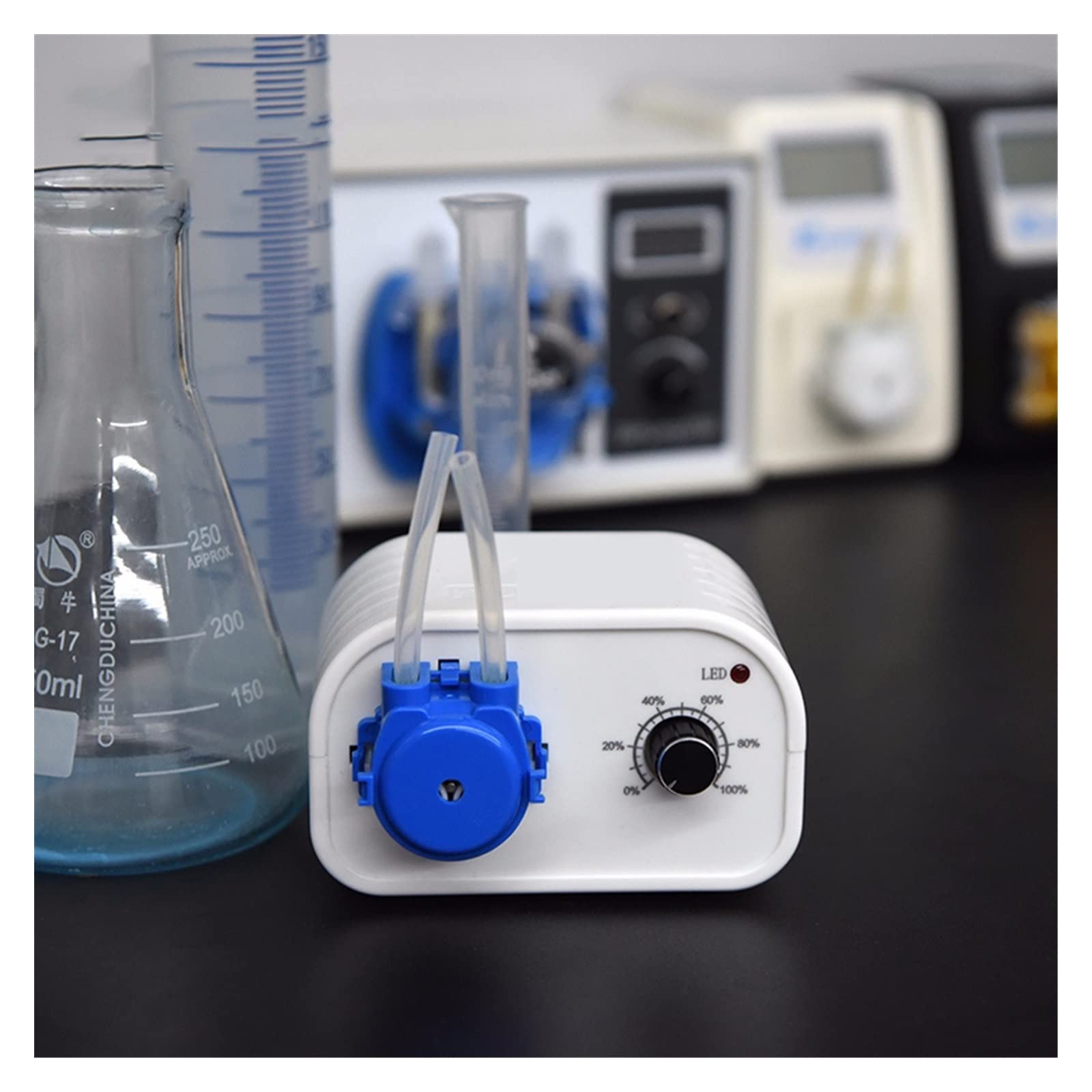 Bomba peristáltica, bomba dosificadora de líquido 24v CC for laboratorio acuario, agua eléctrica analítica, autocebante, alimentación Nasal bomba de agua portátil(S04B)