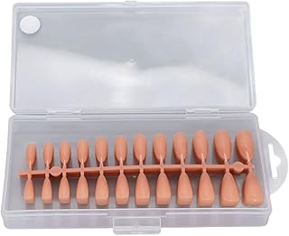 Long Fake Nails, Almond Shaped Acrylic Nail Tips Fake Nail Tips Full Coverage Nails Full Coverage Fake Nails Faux Nails Home DIY Full Coverage Tip Kit for Nail Salon and DIY Nail Art