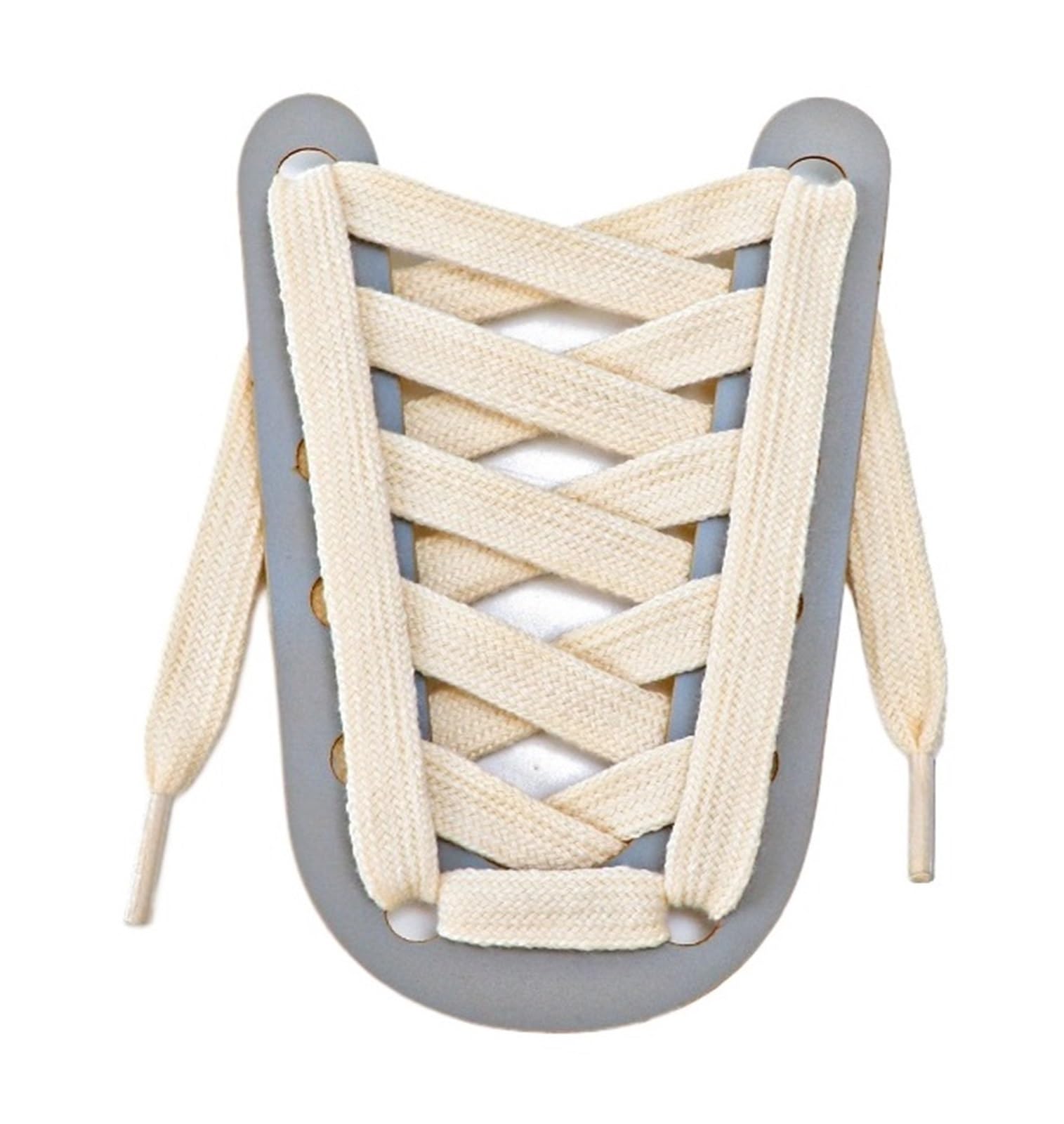 GPDNBIEU Shoelaces, For Shoes Sport For Kids Adult Flat Shoestring Laces For Sneakers Casual Accessories(Light Beige,100cm)