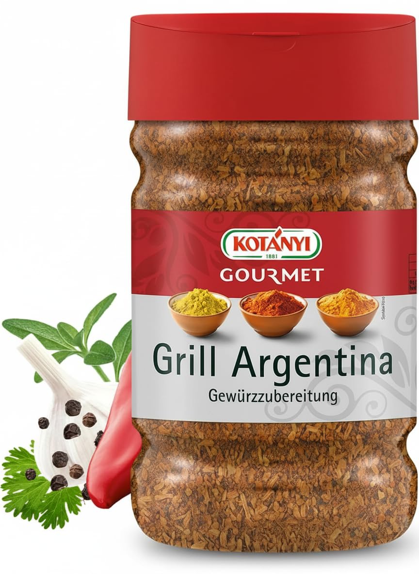 Kotanyi Grill Argentina Preparación de Especias para Grandes consumidores y gastronomía, 900 g