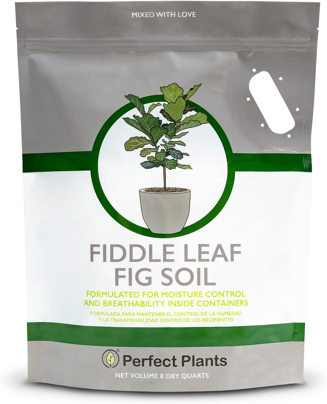 Fiddle Leaf Fig Soil by Perfect Plants 8QTS, Premium Professional Blend for All Fiddle Leaf Figs