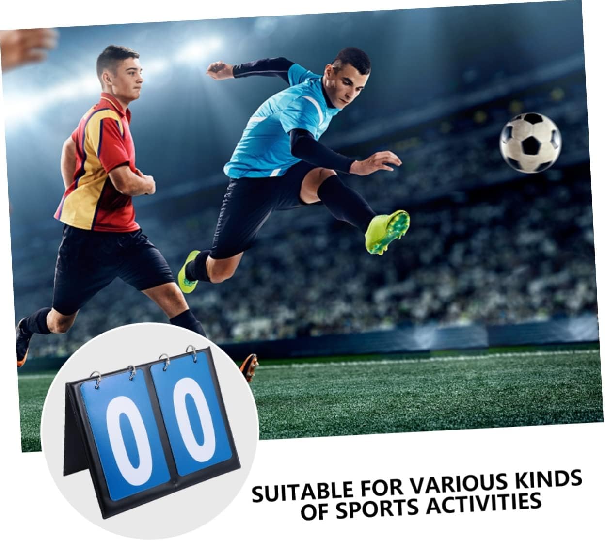 Portable Basketball Scoreboard Flip Scorekeeper for Multi-Sport Use Lightweight and Easy to Carry for Basketball Soccer Volleyball and More
