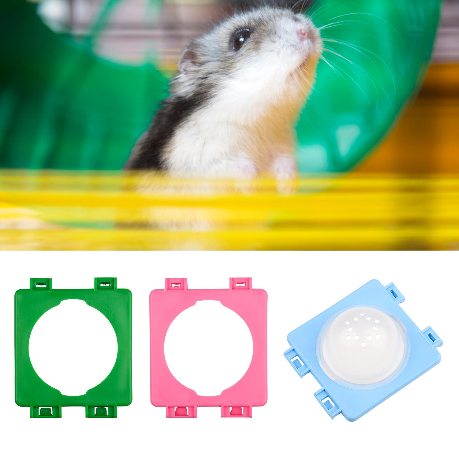 Tappi Per Tubi Gabbia Criceti - Set Di 4, Multicolore