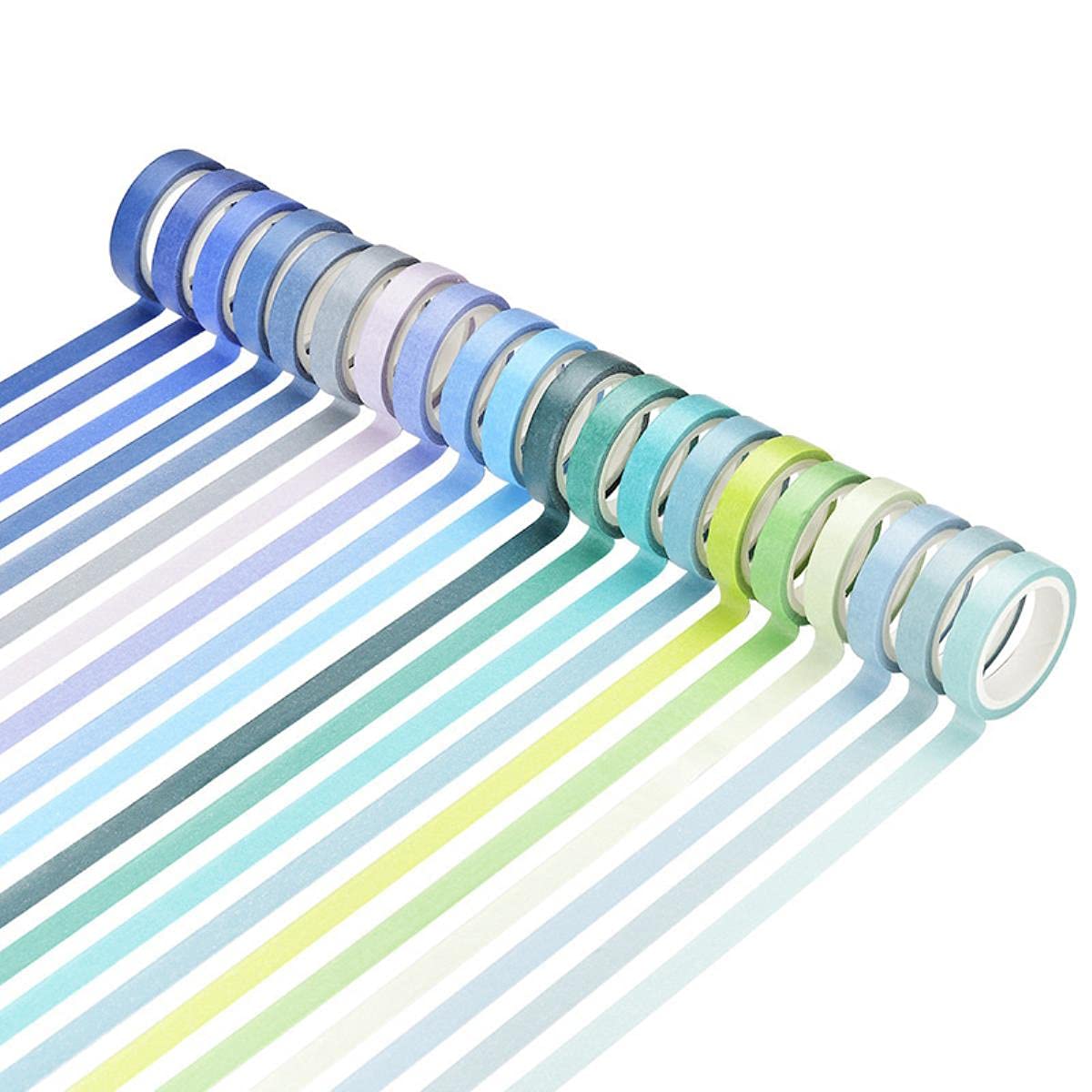 60 Pz/set Nastro Washi di Base Tinta Unita Arcobaleno Nastro Adesivo Decorativo Nastro Adesivo Scrapbook Diario Cancelleria-0.8cmX2m 100 rotoli, Cina