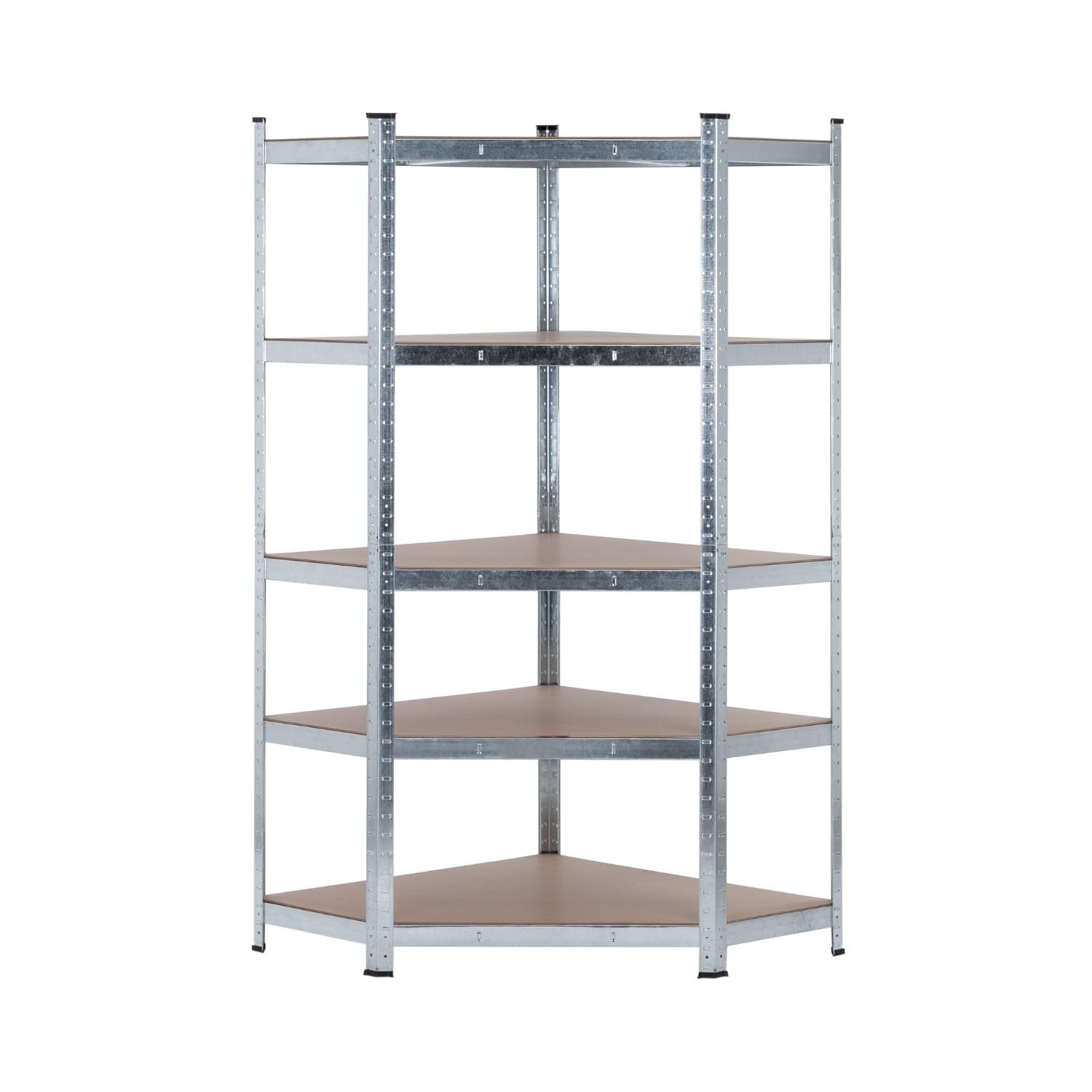 Pack 2 Estanterías Modulares y 1 Estantería Esquinera Galvanizadas 5 Baldas Ajustables GH91