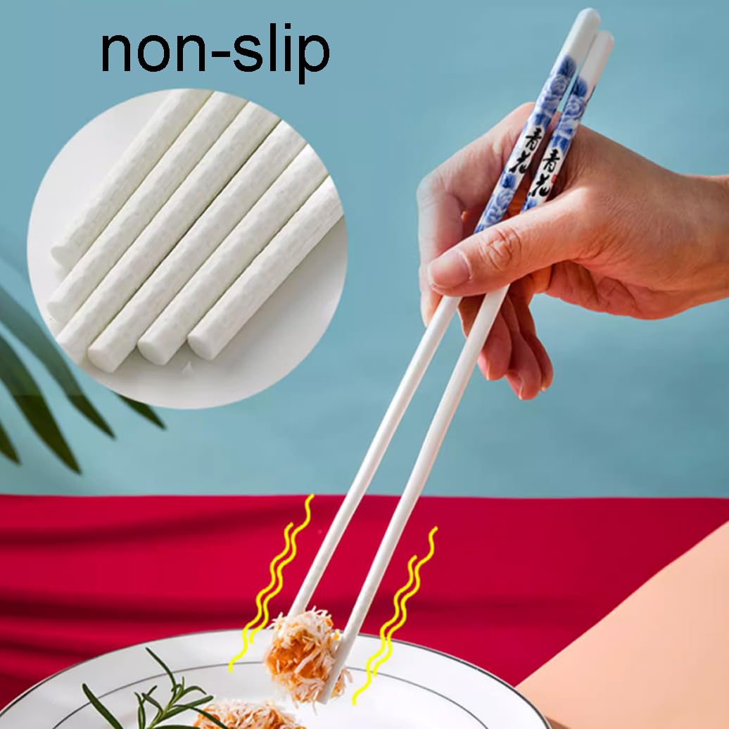ZHOUXIAO Boîne-Cadeaux Chinois en Porcelaine Boîte-Cadeau, 10 Paires Rétablissements De Baguettes De Vaisselle Réutilisables Lave-Vaisselle Réutilisable Ensemble De Cadeaux O
