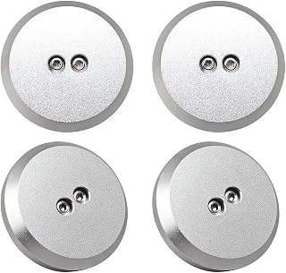 Samman Jack Pad Adapter, Billet Aluminum (Silver- 4 Pack) | Bolt-on Jack Points Leave-in Lift Pad Compatible with 1997-2023 Corvette C5/C6/C7/C8 Models, Porsche Frame Rail Protection