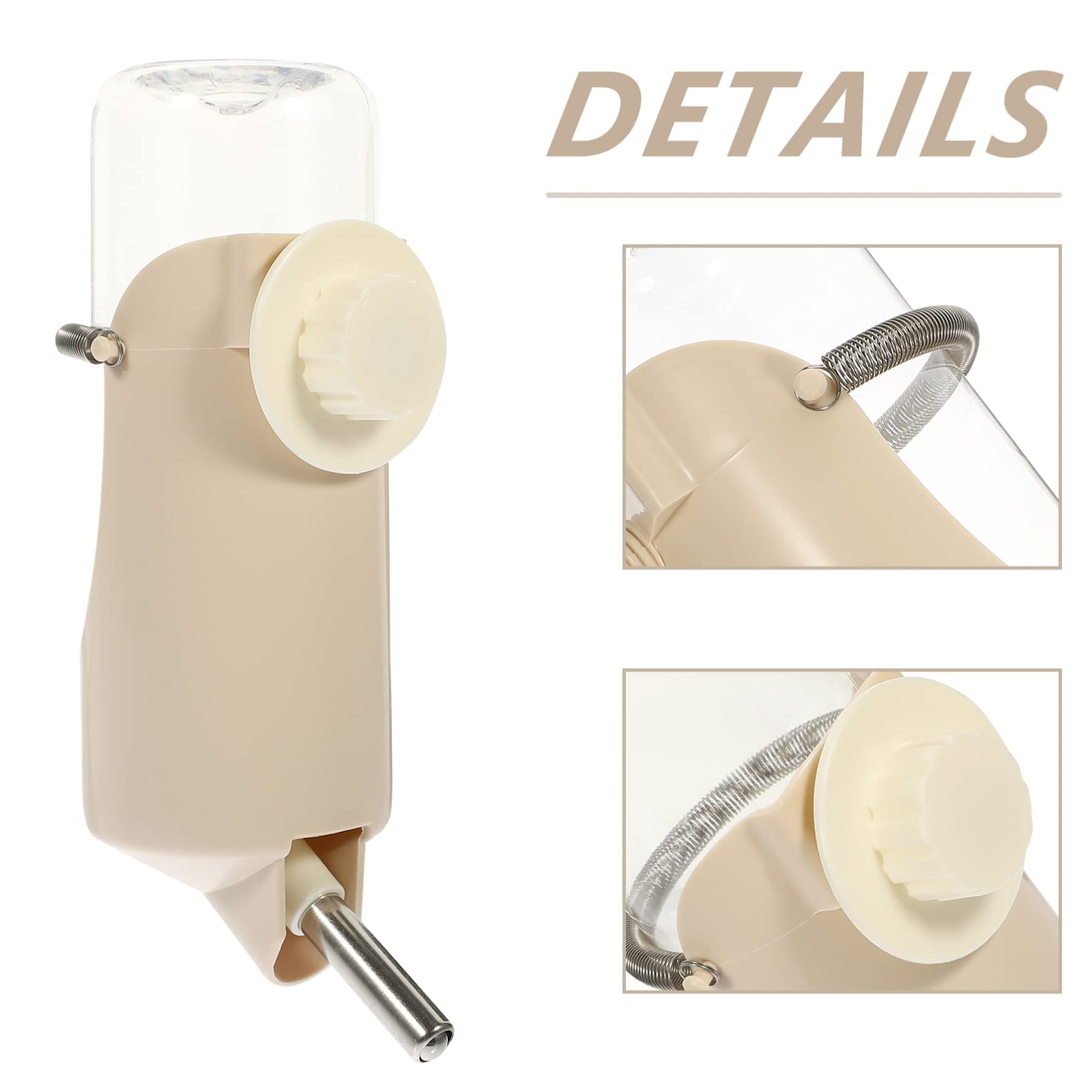 Housoutil 2pezzi Dispenser Automatico Per Criceti e Conigli Borraccia Per Animali Domestici Design Portatile e Antigoccia Facile Da Pulire e Ricaricare Adatta Per Gabbie Di Piccole